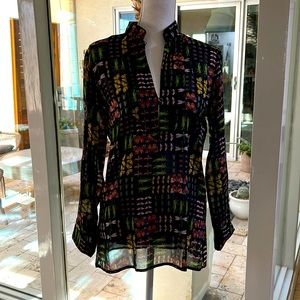 GUCCI Cotton Blouse w Gorgeous Insect Print